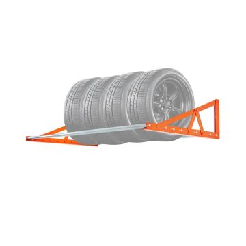 Regulējams tērauda sienas stiprināmais riepu statīvs 31–56 collas R14–R20