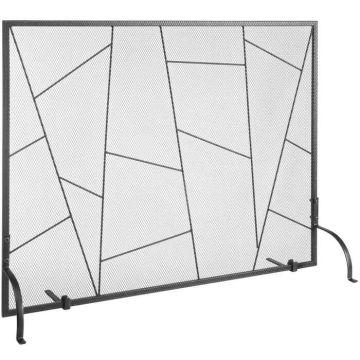 Kamīna režģis, dzelzs, 906x720 mm, dzirksteļu aizsardzība
