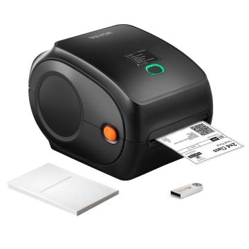 Termo uzlīmju printeris 300 DPI 4x6, bezvadu Bluetooth, automātiskā atpazīšana