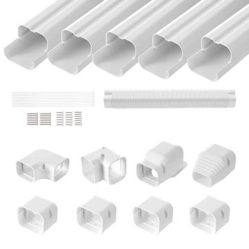 Mini Split Line PVC pārsega komplekts, 76,2 mm x 3110 mm, balts
