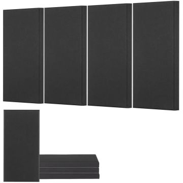 4 gab. akustiskie līmplākšņi, 2 collas, 23,6 x 11,8 collas, melni