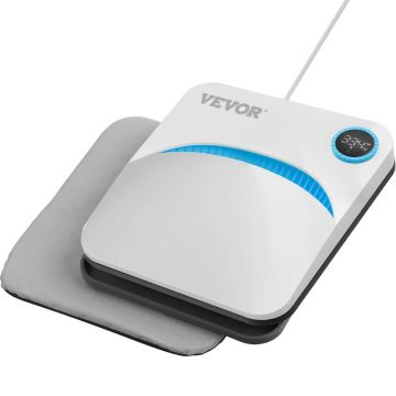 Портативный термопресс, 9x9 дюймов, с покрытием из ПТФЭ, для сублимационной печати.