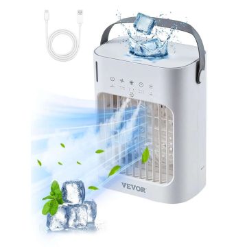 Pārnēsājams mini gaisa kondicionieris, 4 vienā, 700 ml, ar taimeri un gaismām