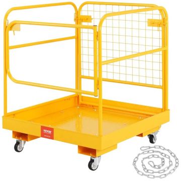 Salokāma iekrāvēja darba platforma ar drošības stieni, 544,3 kg, 91,4x91,4 cm