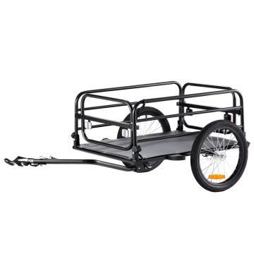 Velosipēda kravas piekabe, 72,5 kg, 40,6 cm riteņi, salokāma