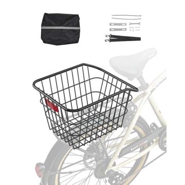 Velosipēda aizmugurējā soma, metāla, ar atstarojošu un ūdensnecaurlaidīgu pārklājumu