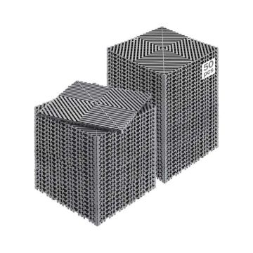 Savā starpā savienojams pelēks PP drenāžas paklājiņš 12x12 collas, 50 gab.