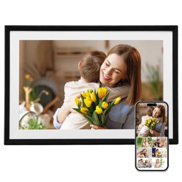 Цифровая фоторамка 10 дюймов, 32 ГБ, сенсорный экран, Wi-Fi