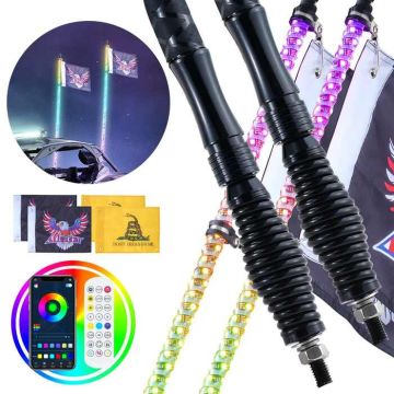 LED RGB gaismas ar atsperes pamatni, 90 cm, UTV/ATV/RZR