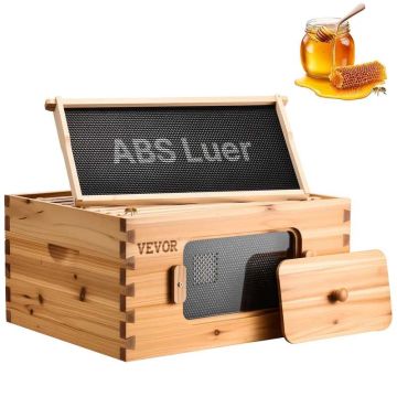 Bišu stropa kastīšu komplekts ar 10 rāmīšiem, egles koks, vaska pārklājums