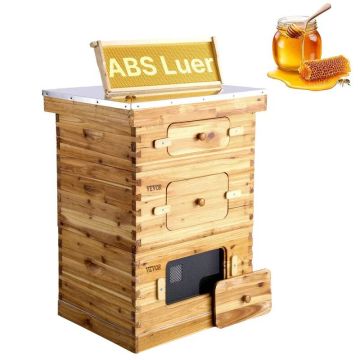 Bišu stropa komplekts 30 rāmīši, Langstroth, egles koks, 2 dziļas + 1 vidēja izmēra kaste, akrila logi