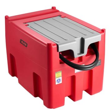 Pārnēsājama dīzeļdegvielas un benzīna tvertne, 440 l, 12 V sūknis, sarkana