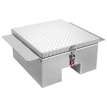 Alumīnija instrumentu kaste kravas automašīnas virsbūvei, 770x610x310 mm, sudrabaina