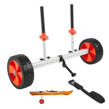 Kajaku un kanoe ratiņi, 104 kg, PU riepas, salokāmi