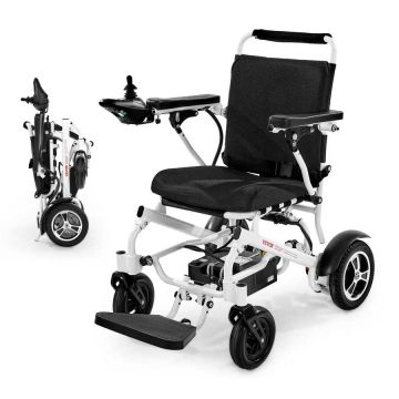 Elektrisks saliekams ratiņkrēsls pieaugušajiem, 136 kg, 21 km darbības rādiuss