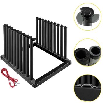 Kravas automašīnas vējstikla turētājs, 24 collas, tērauda, ​​9 l, ar PVC polsterējumu