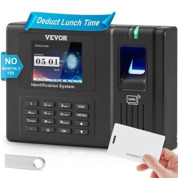 Устройство учета рабочего времени с использованием отпечатков пальцев, RFID-меток и PIN-кода, бесплатно.