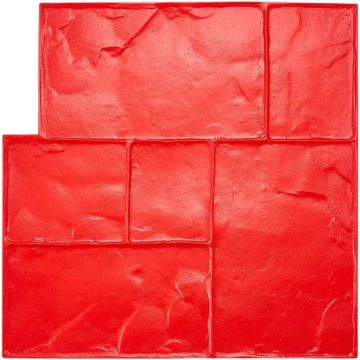 Betona zīmogu paklājiņš 61x61 cm, teksturēta poliuretāna āda