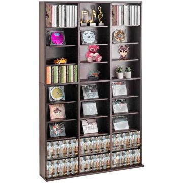 Multivides glabāšanas skapis, 27 nodalījumi, espresso krāsā