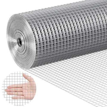 Metāla karstcinkots stiepļu siets, 1/2 collas, 48 ​​collas x 50 pēdas, žogiem un būriem