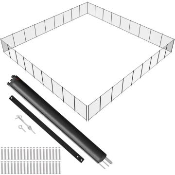 Baseina žogs, PVC tīkls, 1,21 × 32,91 m, bērniem drošs, noņemams