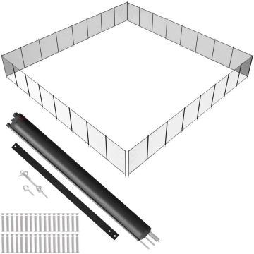 Baseina žogs, 4 x 96 pēdas, bērniem drošs, PVC siets, noņemams