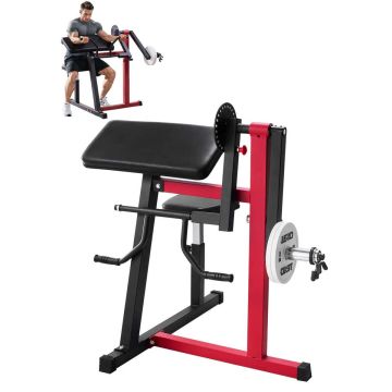 Preacher curl 2in1 bicepsa un tricepsa trenažieris mājas sporta zālei