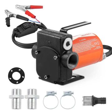 Degvielas pārsūknēšanas sūknis 12V, 19 l/min, pārnēsājams, elektrisks