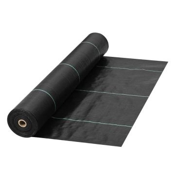 Nezāļu barjera, 5,8 unces, 3x300 pēdas, melns audums