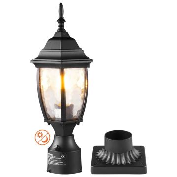 Āra dārza celiņa lampa, 400 mm, ūdensizturīga un zibensdroša, ar stikla pārsegu