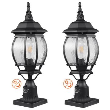 Āra stabveida lampa, 530 mm, ūdensizturīga, ar stikla pārsegu
