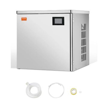 Industriāls nerūsējošā tērauda ledus automāts, 22"