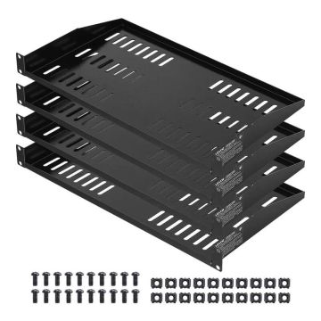 1U ventilējams konsoles servera plaukts, 254 mm, 4 gab.
