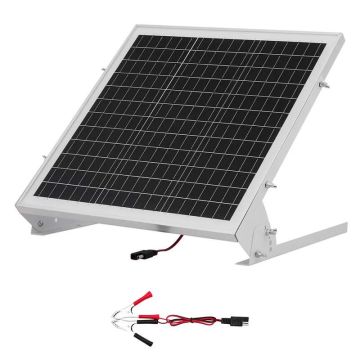 20 W 12 V mono saules lādētājs ar MPPT kontrolieri IP65