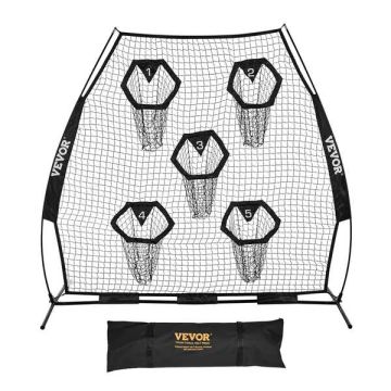 Futbola treniņu tīkls 2133,6 x 2133,6 mm ar 5 mērķa kabatām