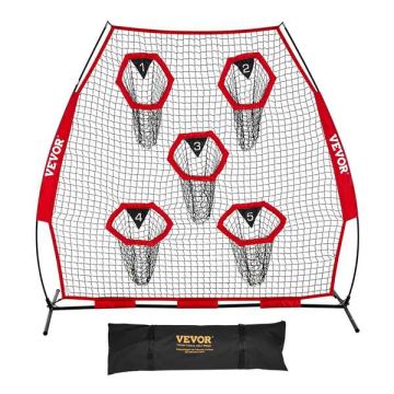 Futbola treniņu tīkls 2133,6x2133,6 mm ar 5 mērķiem un koferi
