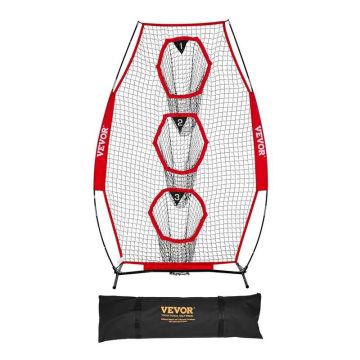 Futbola treniņu tīkls ar groza rāmi un 3 kabatām, 203x102 mm