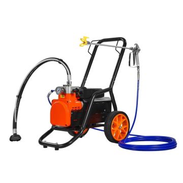 Diafragmas bezgaisa krāsas smidzinātājs, 1700 W, 3000 PSI, ar ratiņiem un pagarinātāja stieni