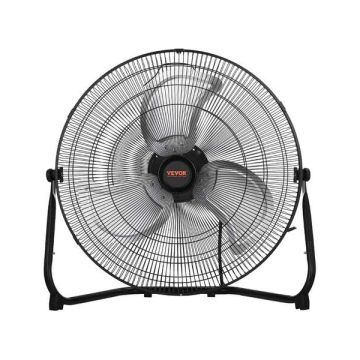 20 collu industriāls metāla grīdas ventilators, 3 ātrumi, regulējams
