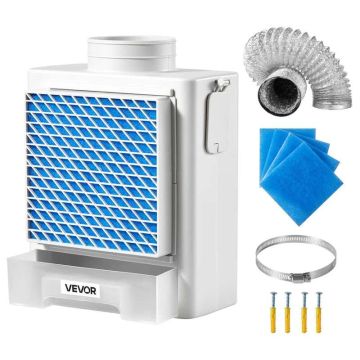 3-vienā iekštelpu žāvētāja ventilācijas komplekts, ABS, 99 mm, elektriskajiem žāvētājiem