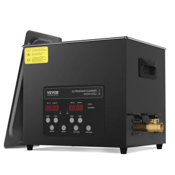 10 litru ultraskaņas tīrītājs, 240 W, 40 kHz, ar sildītāju un taimeri
