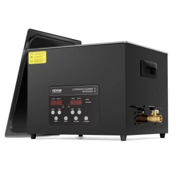 15 l ultraskaņas tīrītājs, 360 W, 40 kHz, ar sildītāju un taimeri