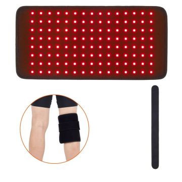 Sarkanās gaismas terapijas paklājiņš ķermenim, 120 LED spilventiņi, 2 viļņu garumi