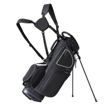 Golfa soma 35 collas ar 14 nodalījumiem un 11 kabatām, melna un balta