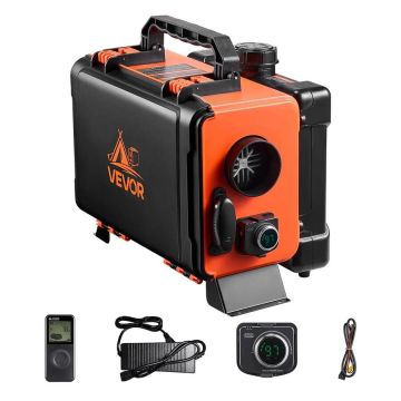 Pārnēsājams dīzeļdegvielas sildītājs 8 kW ar LCD displeju un tālvadības pulti, 12/24 V, 4,5 l tvertne