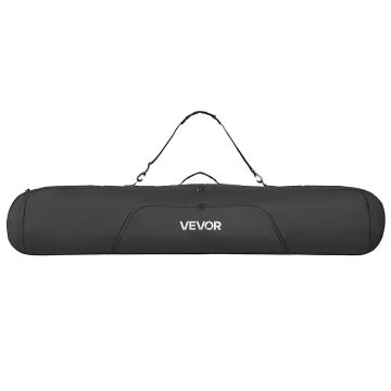 Polsterēta snovborda un slēpju soma 165 cm, ūdensnecaurlaidīga, melna