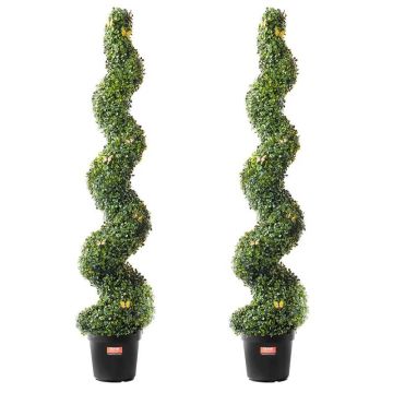 Mākslīgā buksusa egle 152 cm, spirālveida, UV izturīga
