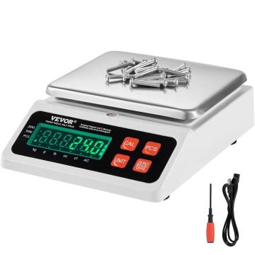 Industriālie digitālie svari 10 kg x 0,1 g ar LED displeju