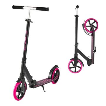Salokāms rozā bērnu skrejritenis ar regulējamu rokturi, līdz 99,8 kg