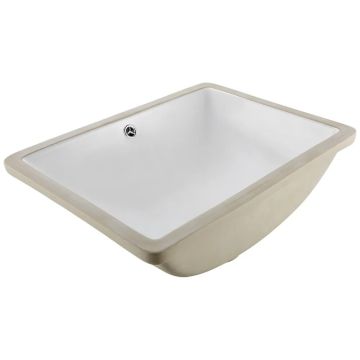 Zem montāžas taisnstūra keramikas vannas istabas izlietne 515x385 mm